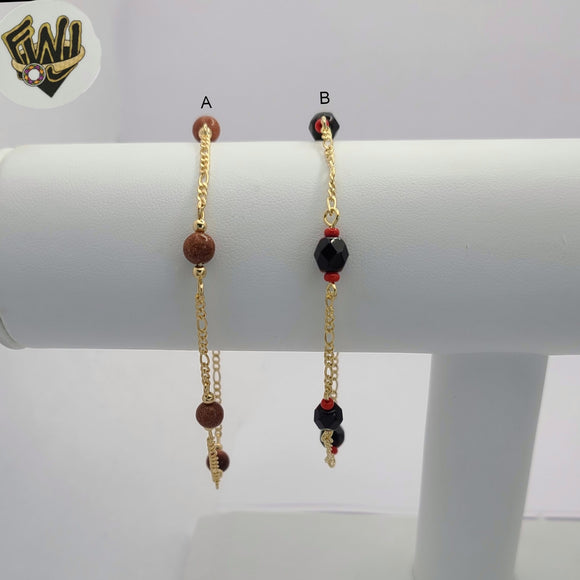 (1-3901-A) Gold Laminate - 5.5mm Beads Bracelet - BGF