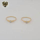 (1-3020-1) Gold Laminate - Single Pearl Ring - BGF