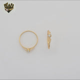(1-3020-1) Gold Laminate - Single Pearl Ring - BGF