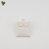 (2-3430) Pendientes de Perla en Plata de Ley 925. 