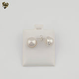 (2-3453) 925 Sterling Silver - Pearl Stud Earrings