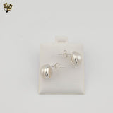 (2-3453) 925 Sterling Silver - Pearl Stud Earrings