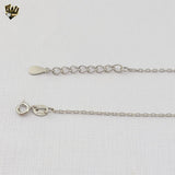 (2-66016) 925 Sterling Silver - Pink Zircon Flower Necklace - 16"