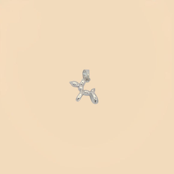 (2-1438-1) 925 Sterling Silver - Balloon Dog Pendant.