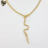 (4-706) Stainless Steel - Adjustable Flat Snake Necklace