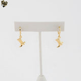 (1-2967-3) Gold Laminate - Two Tone Boot Hoops - BGF