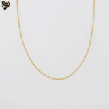 (1-1591) Gold Laminate - 1.5mm Alternative Mariner Link Chain - BGF
