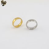 (4-0006) Anillo de acero inoxidable - Banda clásica.