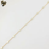 (1-6097-2) Gold Laminate - Flower Pearl Necklace - BGF