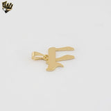 (1-2370-3) Gold Laminate - Hebrew Symbol Chai Pendant - BGF