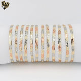 (1-4013-4) Gold Laminate - 4mm Three Tones Bangles - Dozen - BGO