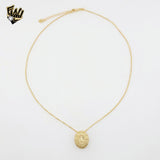 (1-6139-2) Gold Laminate - Guadalupe Necklace - BGF