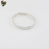 (2-0339) 925 Sterling Silver - 8mm Omega Bracelet
