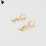 (1-2967-3) Gold Laminate - Two Tone Boot Hoops - BGF
