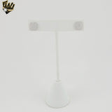 (2-3078) 925 Sterling Silver - Zircon Stud Earrings.