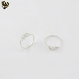 (2-5020-3) 925 Sterling Silver - Flower Ring.