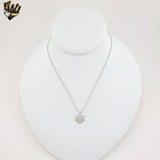 (2-66123) Plata de ley 925 - Collar de herradura de 1,5 mm - 16"