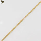 (1-1765) Laminado de oro - Cadena de eslabones curvos de 2 mm - BGF