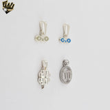 (2-1224) Plata de Ley 925 - Colgantes de Cuatro Hojas.