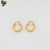 (1-2608-2) Gold Laminate Hoops - BGO