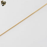 (1-0500-1) Gold Laminate - 1.3mm Snake Link Bracelet - 7" - BGF