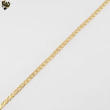 (1-1782-2) Laminado de oro - Cadena de eslabones planos de 3,5 mm - BGF