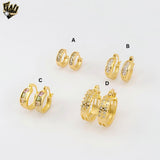 (1-2653-1) Gold Laminate Hoops - BGO