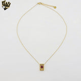 (4-7070) Stainless Steel - 1mm Rolo Heart Pendant Necklace - 16".