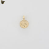 (1-2093) Gold Laminate - Sea Medal Pendant - BGF