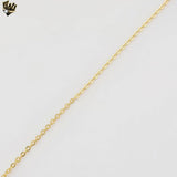 (1-1860) Laminado de oro - Cadena de eslabones Rolo finos de 1 mm - BGF