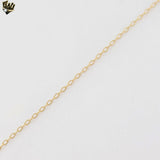 (1-1866) Laminado de oro - Cadena de eslabones Rolo abierta de 1,5 mm - BGF