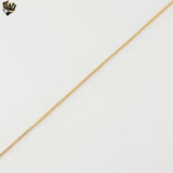 (1-1508) Gold Laminate - 0.9mm Box Link Chain - BGF