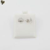 (2-3090) Plata de Ley 925 - Pendientes Largos Circonitas. 