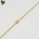 (1-0628) Gold Laminate - 3mm Curb Link Bracelet - 7" - BGF