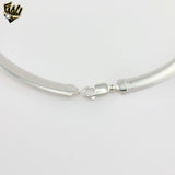 (2-66051) 925 Sterling Silver - 8mm Omega Necklace.