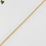 (1-1503-3) Laminado de oro - Cadena de eslabones de caja de 1,2 mm - BGF