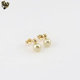 (1-1032-2) Pendientes colgantes de oro laminado - BGO