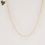 (1-1521) Gold Laminate - 1.5mm Ball Link Chain - BGF