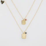 (1-6100) Laminado Oro - Collar Charms Perlas - BGF