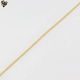 (1-1763) Laminado de oro - Cadena de eslabones curvos de 1,5 mm - BGF