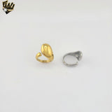 (4-0007) Stainless Steel - Open Teardrop Ring.