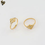 (1-3012-1) Laminado Oro - Anillo con Circón - BGF