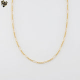(1-1657) Gold Laminate - 3mm Mixed Links Chain - BGF