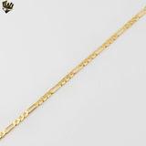 (1-1953) Laminado de oro - Cadena de eslabones Figaro de 3 mm - BGF