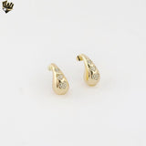 (1-2516) Gold Plated- Drop Earrings.