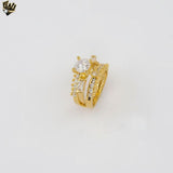 (1-3186) Gold Laminate - Wedding Ring - BGO