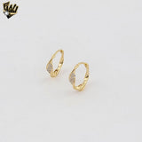 (1-2591-1) Gold Laminate - Zircon Hoops - BGF