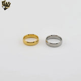 (4-0006) Anillo de acero inoxidable - Banda clásica.