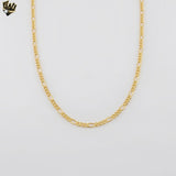 (1-1958) Gold Laminate - 4mm Figaro Link Chain - BGF