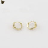 (1-2501-2) Gold Plated -Flower Huggies.